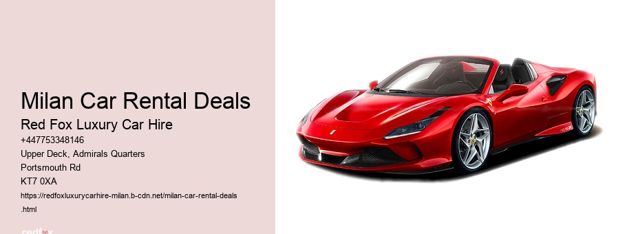 Milan Car Rental Deals